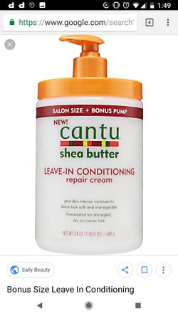 Cantu Leave In Conditioner Repair Cream With Pump