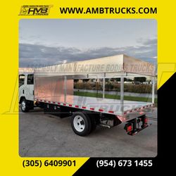 Custom Flatbeds at AMB Trucks – Built to Last! 🚛