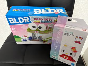 Hello Kitty BLDR and Nanoblock Building Sets Bundle