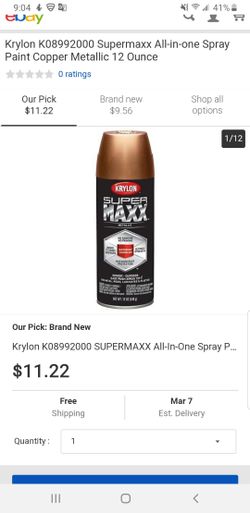 Paint spray Krylon K0(contact info removed) SUPERMAXX