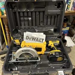 DeWalt Saw, Drill, Light Combo