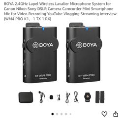 BOYA Wireless Professional Microphone (read Description)