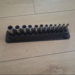 Snap On Tools 1/4 Drive Deep Sockets 5mm To 15mm 