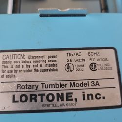 Lortone 3A Rotary Rock/jewelry Tumble 