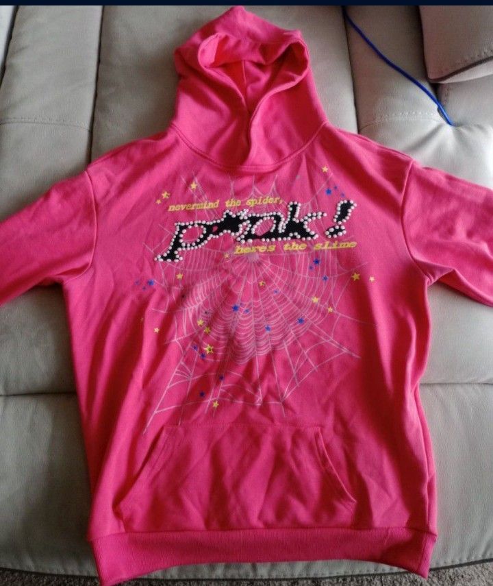 Pink Spi5der hoodie 
