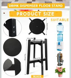 Black Drink Dispenser Floor Stand
