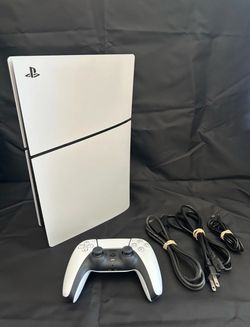 PlayStation 5 Slim Disc Edition – 1TB – w/ Controller & Cables