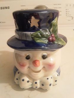 Snowman Candle Holder
