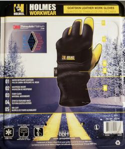 Holmes Workwear Goatskin Winter Leather Gloves