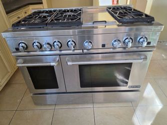 Jenn-Air 48” Pro Style Gas Range Dual Oven 6 Burner Griddle Stainless