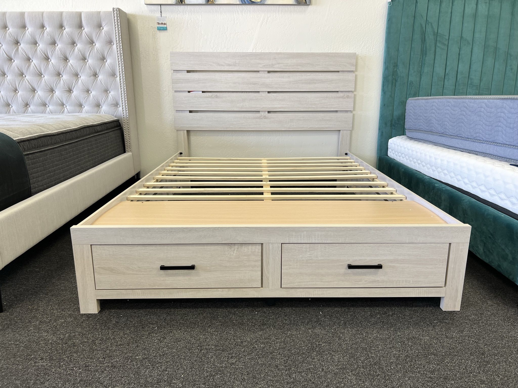 Queen Bed Frame With Drawers
