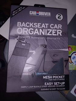 Backseat car protector/organizer