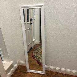 rectangular full-length floor mirror