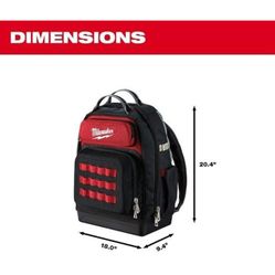 Milwaukee 48-22-cc8201 Ultimate Jobsite Backpack, Red, Black tool backpack obo