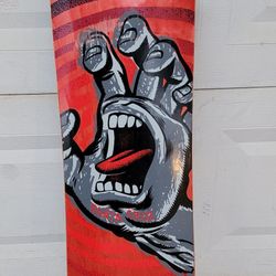 Santa Cruz Skateboard Longboard With Road Rider Wheels