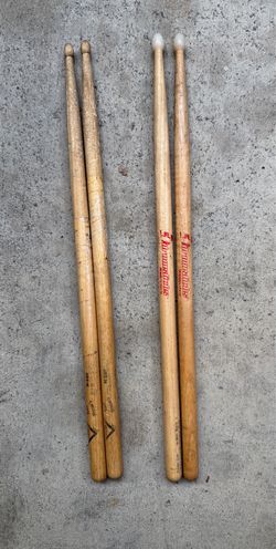 Vater Josh Freese & DW Hickory Drumsticks Lot of 2 Pairs
