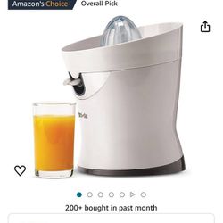 Tribest CitriStar CS- 1000 Citrus Juicer, Electric Juicer for Oranges and Lemons with Stainless Steel Strainer and Spout