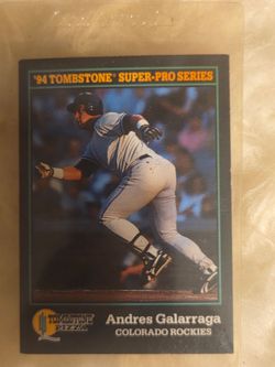 Vintage card of Andres Galarraga