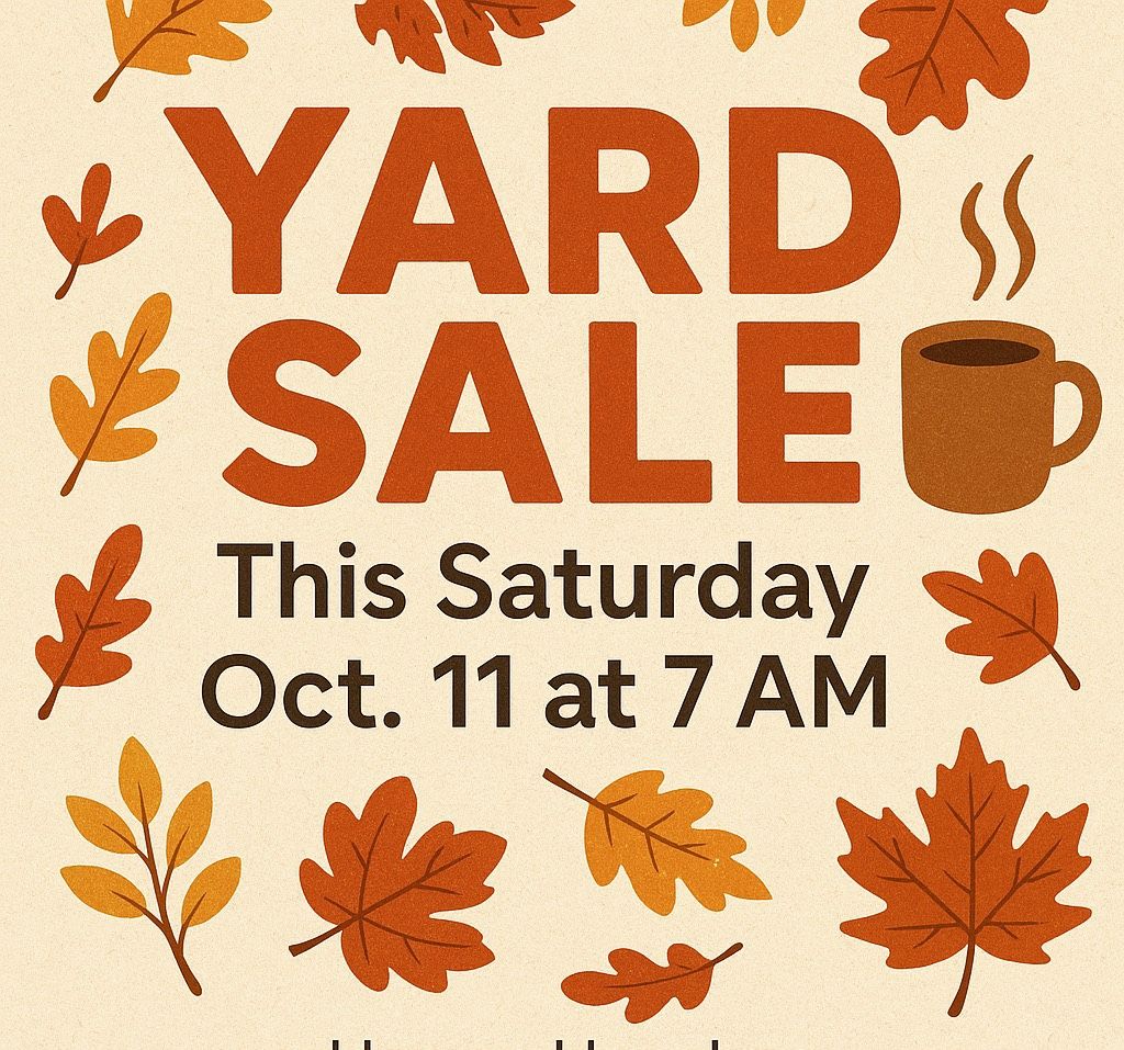 Yard sale 2 Homes 1340 Tomba Dr