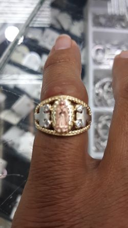 14k gold virgen ring 4.3 grams