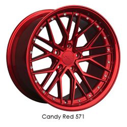 XXR 571 18X8.5 5X114.3 35mm Candy Red 4pc Wheels (WE FINANCE)