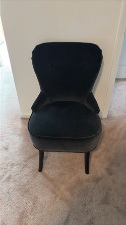 Black Velvet Chair