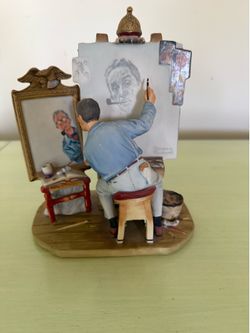 Gorham Norman Rockwell "Self  Portrait"