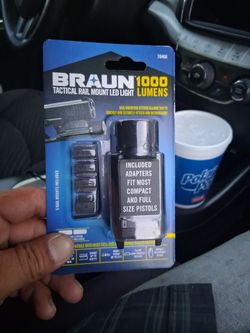 Tactical rail mount led light 1000 lumens braun×2