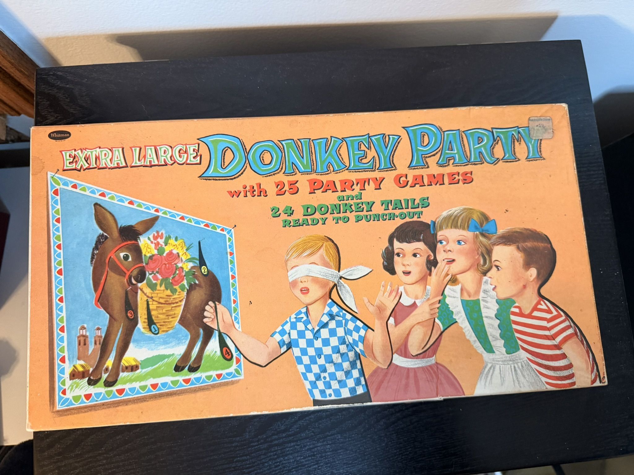 Brand New Vintage Whitman Extra Large Pin the Tail on the Donkey Game