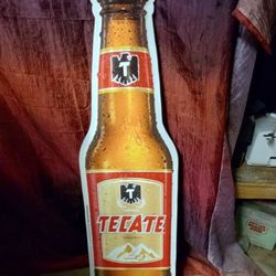 Vintage Tecate Beer Sign  2007