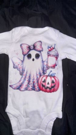 New born size ghost Halloween theme