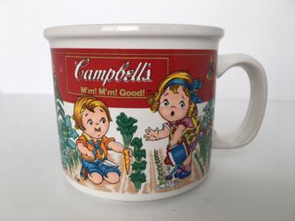 Vintage 1993 Campbell's Soup M'm M'm! Good! Children in Garden West Wood