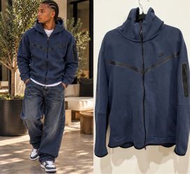 Nike Tech Fleece Full-Zip Hoodie Navy