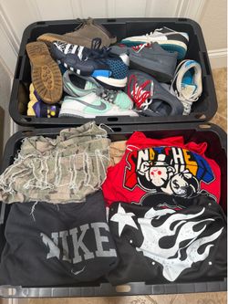 Men’s clothes M/L and shoes 10.5-12