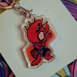 Spider-Man Spider-Punk Cat Across the Spiderverse Keychain