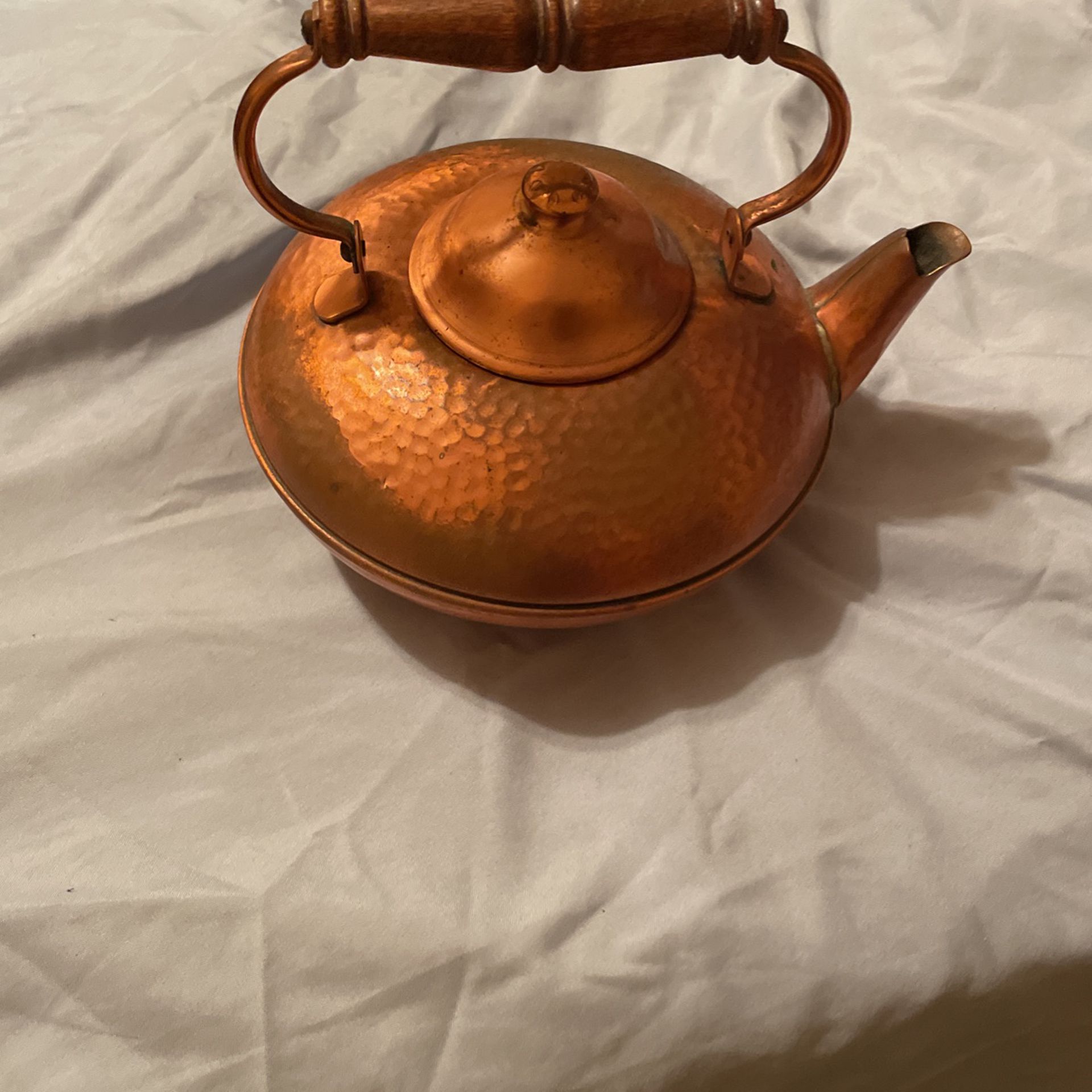 Copperc offee tea pot
