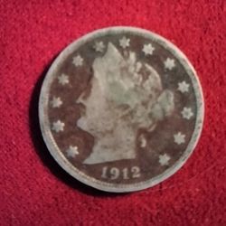 1912 Key Date Liberty Nickel 