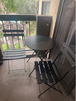 Outdoor Metal Bistro Set