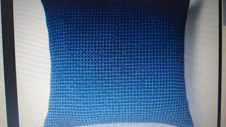 Euro Waffle Weave Throw Pillow Blue - Threshold
