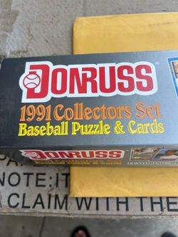 1991 Donruss Baseball Collectors Complete Set Puzzle & Cards