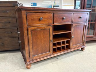 BASSETT Dark Wood Traditional Sideboard