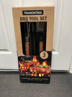 Tramontina 3-Piece Stainless Steel BBQ Tool Set (Open Box)