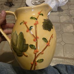 Vintage ceramic pitcher made in italy