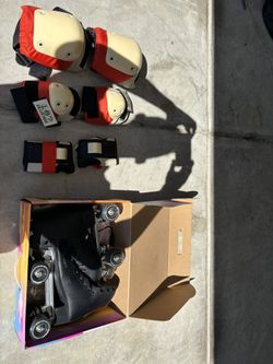 Black Impala Roller skates with Accessories - Size 8