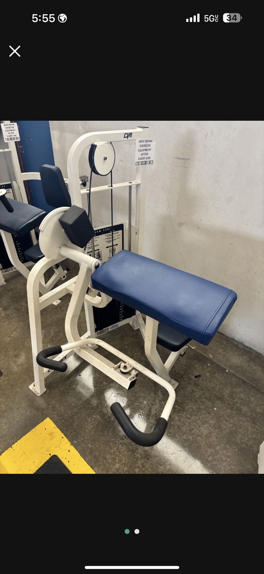 Cybex Arm Curl Machine
