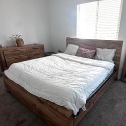 Ashley Furniture King-Size Bed Frame – Great Condition