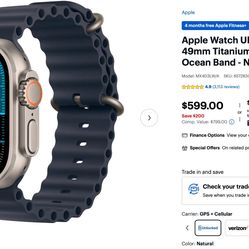 Apple Watch Ultra 2 (49mm Black Titanium) – Brand New 🔥