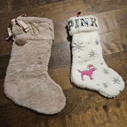 VS PINK Christmas Stockings
