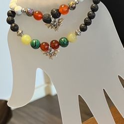 Halloween Gemstone Bracelets 