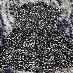 Women’s Urban Renewal RARE Black & Tan Fish Print Babydoll Mini Dress